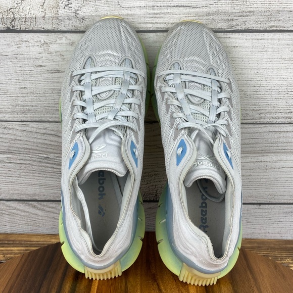 Reebok Zig Kinetica Lemon Glow Fluid Blue Training Shoe EH2811 Women’s Size 9.5 - Picture 9 of 11